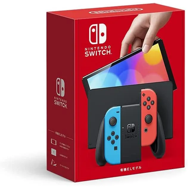 Nintendo Switch本体　有機ELモデル　Joy-Con(L)ネオンブルー／(R)ネオンレッド（ニンテンドースイッチ本体　有機ELモデル　ネオン）【新品】