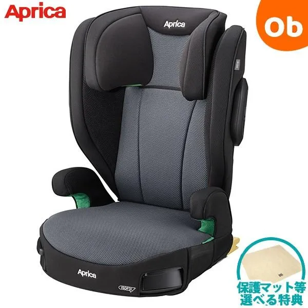 アップリカ ライドクルー ISOFIX ノヴァブラック (BK) 新安全規則R129適合 ISOFIX/シートベルト対応ジュニアシート アイソフィック