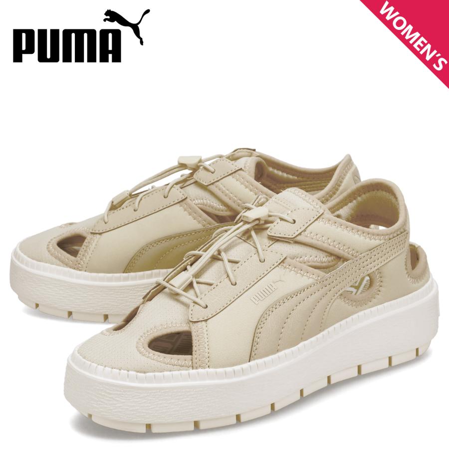 PUMA プーマ スニーカー サンダル プラットフォーム トレース ライト ミュール レディース 厚底 PLATFORM TRACE LITE MULE MU ベージュ 399153-02