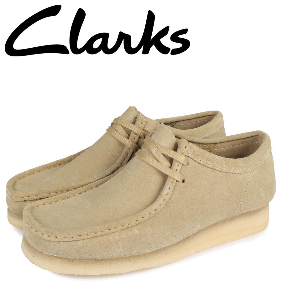 クラークス Clarks ワラビー ブーツ メンズ モカシン WALLABEE ベージュ 26155515