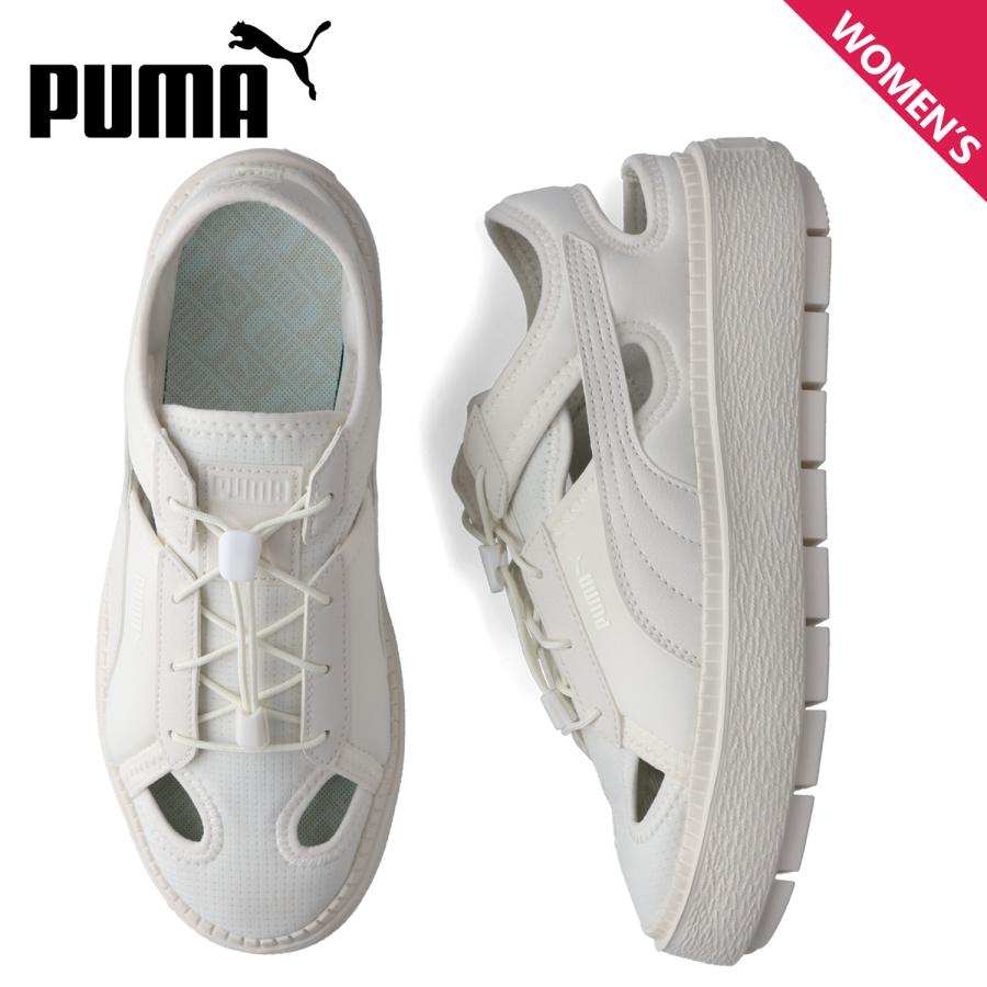 プーマ PUMA スニーカー サンダル プラットフォーム トレース ライト ミュール レディース 厚底 PLATFORM TRACE LITE MULE MU ホワイト 白 399153-01