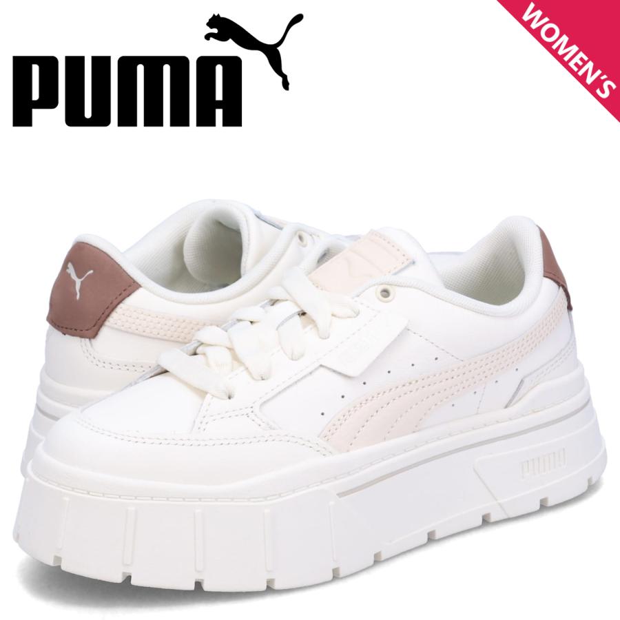 PUMA プーマ スニーカー レディース 厚底 メイズ スタック ソフト ウィメンズ MAYZE STACK SOFT WMNS ホワイト 白 391083-05