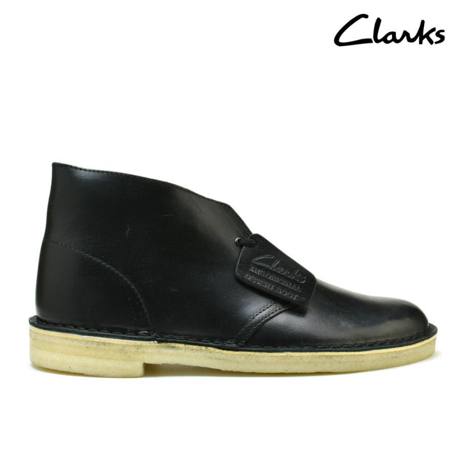 クラークス デザートブーツ レザー シューズ ブラック 黒 DESERT BOOT メンズ CLARKS