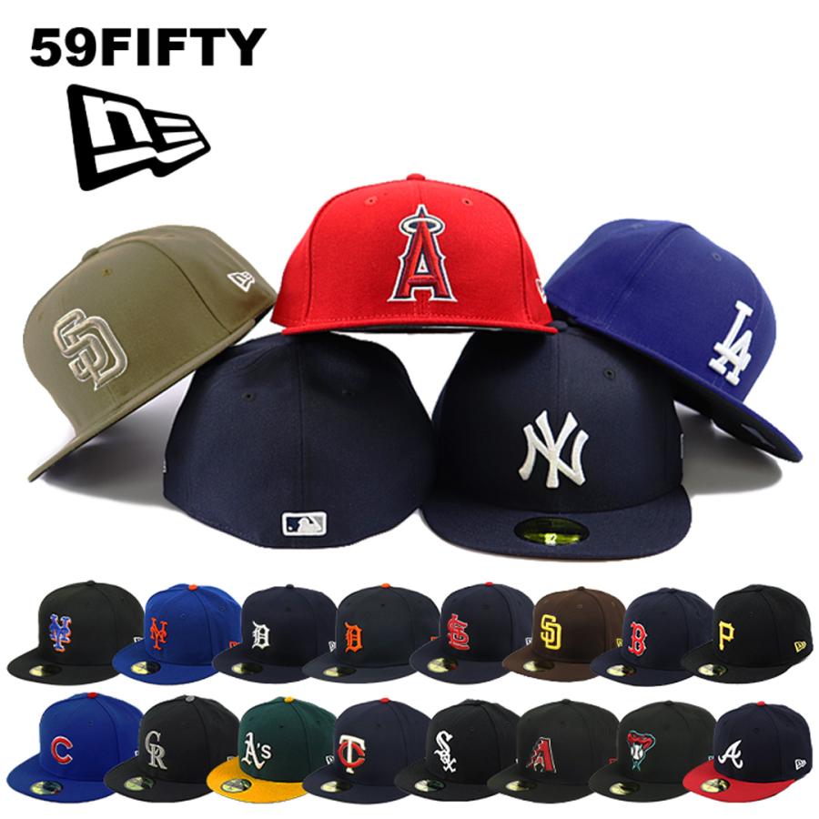 ニューエラ キャップ 59FIFTY NEW ERA MLB オーセンティック 公式モデル ベースボールキャップ LA NY ヤンキース ドジャース エンゼルス パドレス