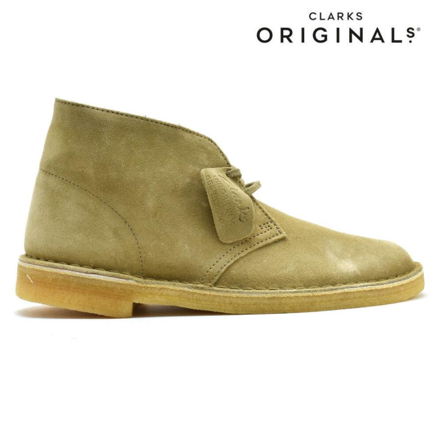 クラークス デザートブーツ スエード レザー シューズ オークウッド ベージュ系 DESERT BOOT メンズ CLARKS