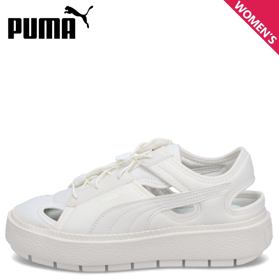 PUMA プーマ スニーカー サンダル プラットフォーム トレース ライト ミュール レディース 厚底 PLATFORM TRACE LITE MULE MU ホワイト 白 399153-01