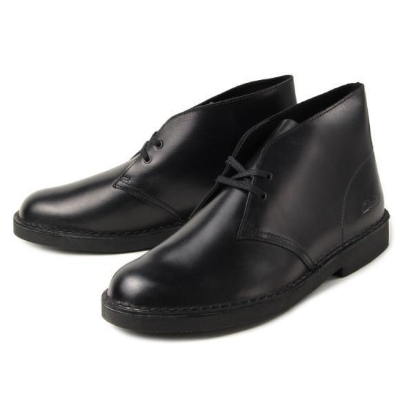 Clarks クラークス DESERT BOOT 2 デザートブーツ 2 26161237 ブラックレザー OFF PRICE