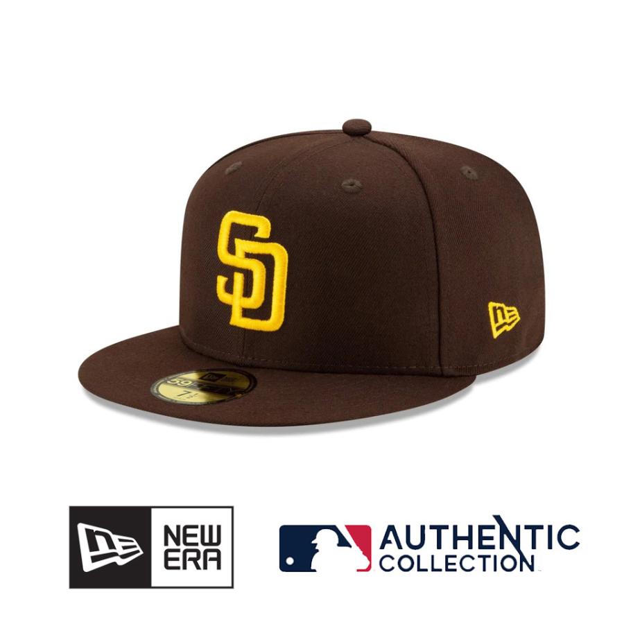 NEWERA 59FIFTY MLBオンフィールド サンディエゴ・パドレス ゲーム バーントウッド オーセンティック Authentic ニューエラ 13554976