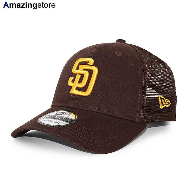 ニューエラ 9FORTY メッシュキャップ サンディエゴ パドレス MLB TRUCKER MESH CAP BROWN NEW ERA SAN DIEGO PADRES