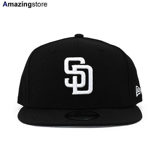 ニューエラ キャップ 9FIFTY スナップバック サンディエゴ パドレス MLB TEAM BASIC SNAPBACK CAP BLACK WHITE NEW ERA SAN DIEGO PADRES