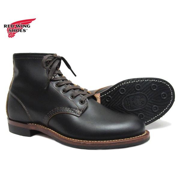 レッドウィング REDWING 9060 ベックマン フラットボックス ブラック クロンダイク 黒 茶芯 先芯無し レッドウイング〔FL〕