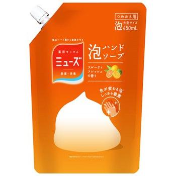 レキットベンキーザー　薬用せっけん　ミューズ　泡ハンドソープ　フルーティフレッシュの香り　大型　つめかえ用　(450mL)　詰め替え用　【医薬部外品】