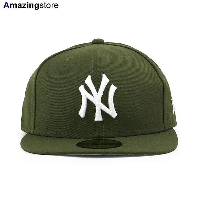 ニューエラ キャップ 59FIFTY ニューヨーク ヤンキース MLB TEAM BASIC FITTED CAP OLIVE NEW ERA NEW YORK YANKEES