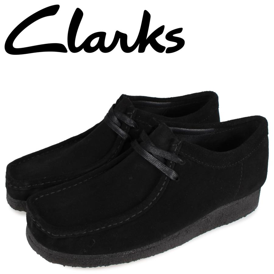 クラークス Clarks ワラビー ブーツ メンズ モカシン WALLABEE ブラック 黒 26155519