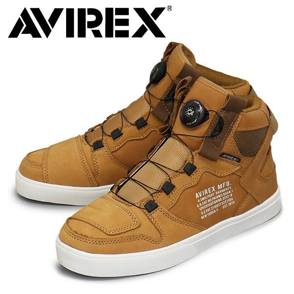 AVIREX (アヴィレックス) AV2278 DICTATOR ディクティター バイカーシューズ GOLD NUBUCK