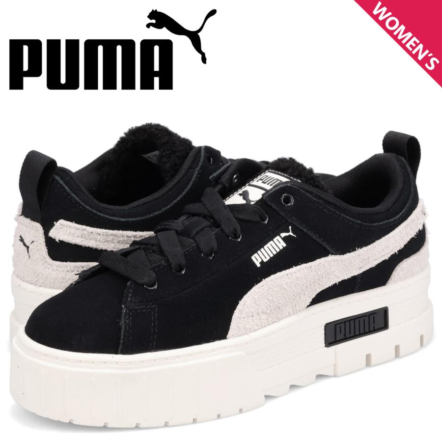 PUMA プーマ スニーカー メイズ テディ レディース 厚底 MAYZE TEDDY ブラック 黒 386641