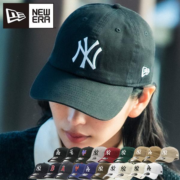 最大31%★10/15まで 正規取扱店 ニューエラ キャップ メンズ レディース NEW ERA 9TWENTY 帽子 深め 大きいサイズ ブランド サイズ調節 球団ロゴ コットン 無地