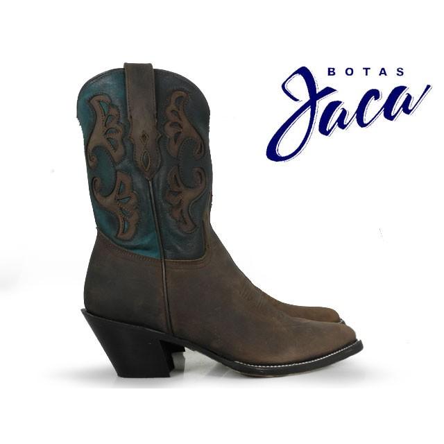 ハカ ウエスタンブーツ クレイジーホース チョコ 8010 ブラウン系 レディース メンズ Botas Jaca WESTERN BOOT 本革