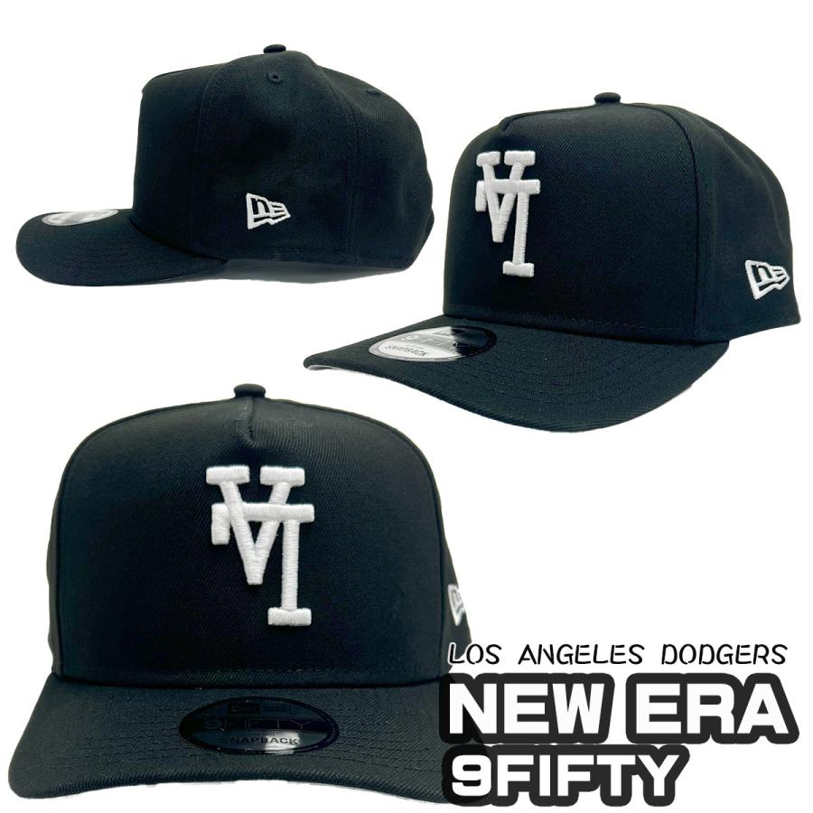 ニューエラ キャップ NEW ERA LOS ANGELES DODGERS 9FIFTY SNAPBACK BLACK 逆さまロゴ 帽子 メンズ ユニセックス 限定モデル 正規品 [帽子]ユ00572