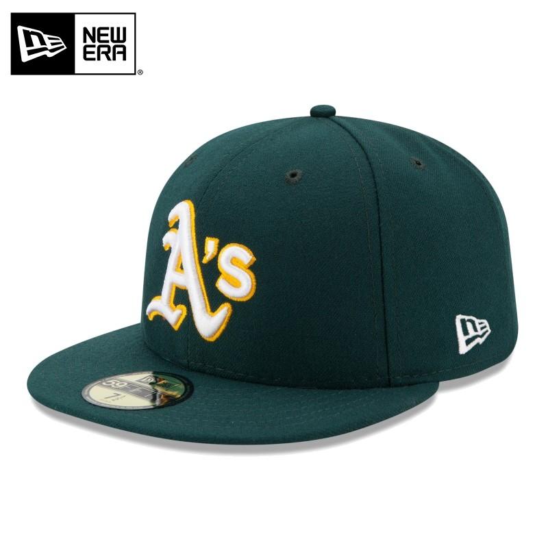 【メーカー取次】 NEW ERA ニューエラ 59FIFTY MLB On-Field オークランド・アスレチックス グリーン 13554984 キャップ【クーポン対象外】【T】