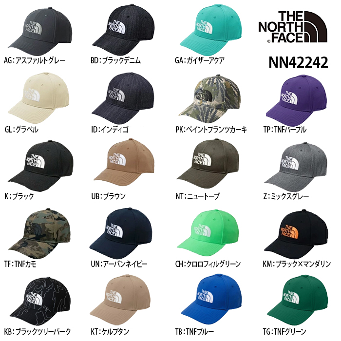 THE NORTH FACE ザ・ノースフェイス ユニセックス TNFロゴキャップ NN42242 TNF Logo Cap