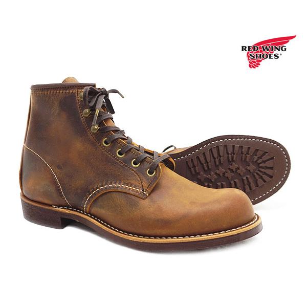 レッドウィング REDWING 3343 ブラックスミス ミニラグ・ソール ブラウン アンティークレザー レッドウイング〔FL〕