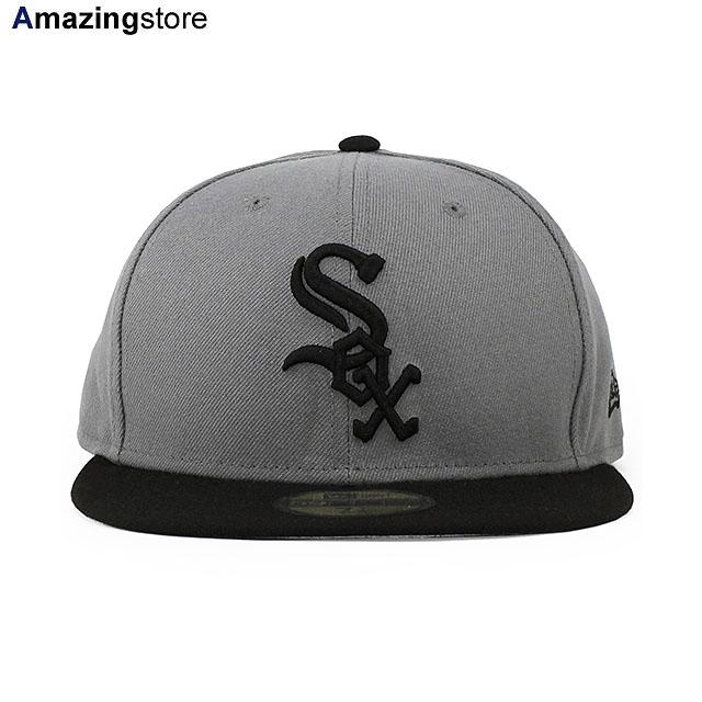 ニューエラ キャップ 59FIFTY シカゴ ホワイトソックス MLB 2T TEAM BASIC FITTED CAP GREY BLACK NEW ERA CHICAGO WHITE SOX