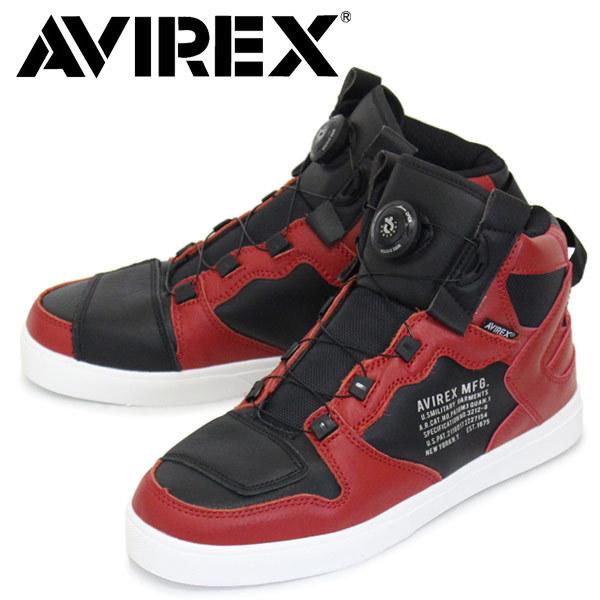 AVIREX U.S.A.(アビレックス) AV2278 DICTATOR ディクティター バイカーシューズ REDxBLACK