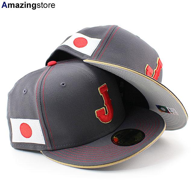 ニューエラ キャップ 59FIFTY WBC 日本 帽子 2023 WORLD BASEBALL CLASSIC FITTED CAP CHARCOAL NEW ERA JAPAN