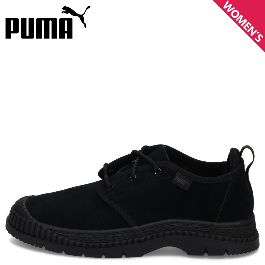 PUMA プーマ スニーカー ユーティリティー スウェード 3ホール レディース スエード UTILITY SUEDE 3HOLE ブラック 黒 400226